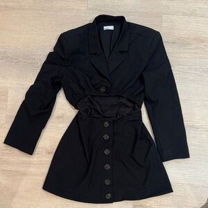 DANIELLE BERNSTEIN Black Blazer Dress